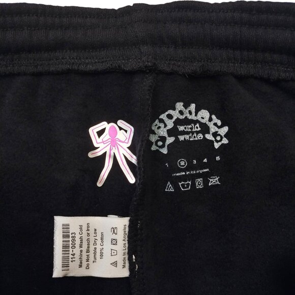 Sp5der P*NK V2 Sweatpants Black Pink | Spider Worldwide - Picture 3 of 4